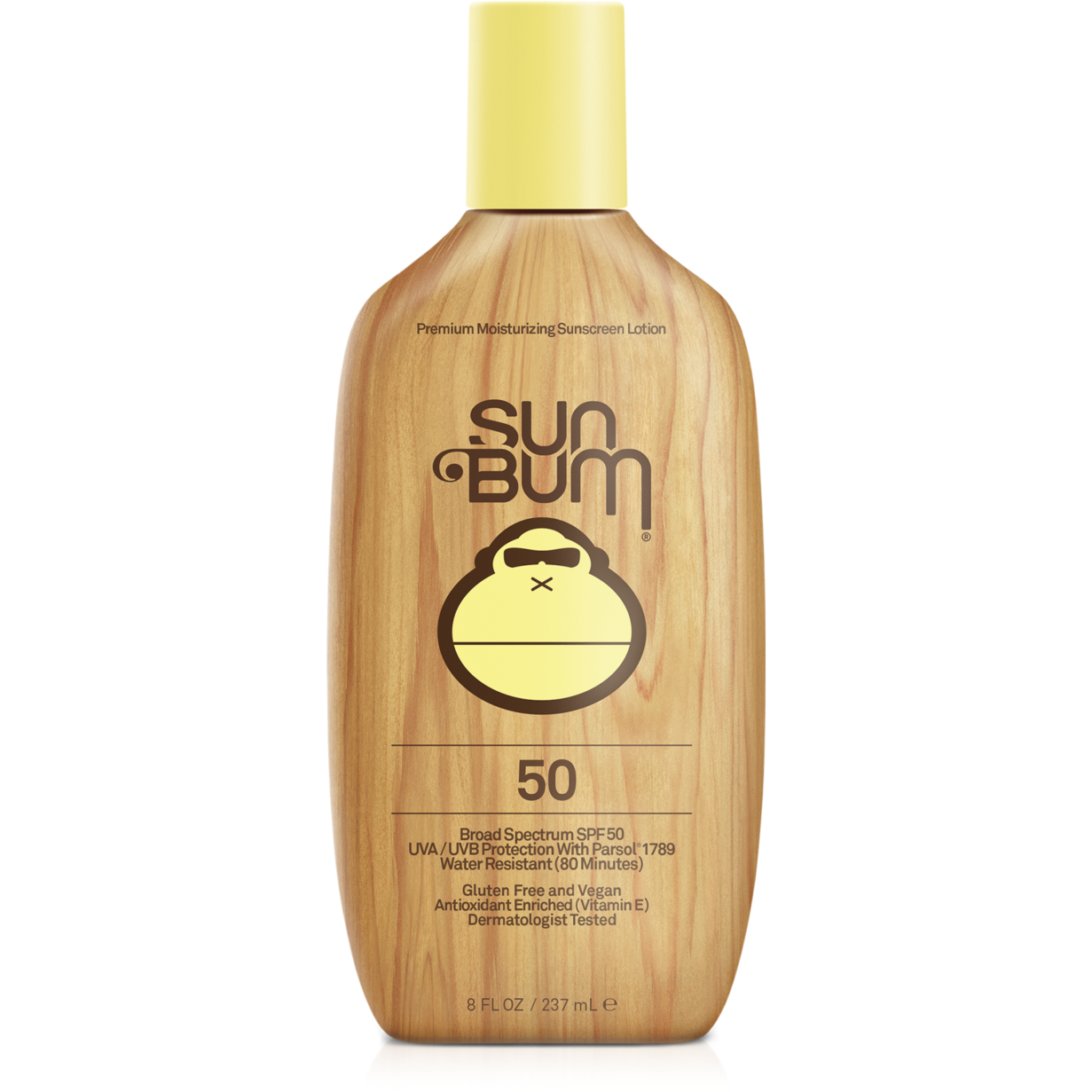 Sun Bum Original SPF 50 Sunscreen Lotion bottle with monkey logo