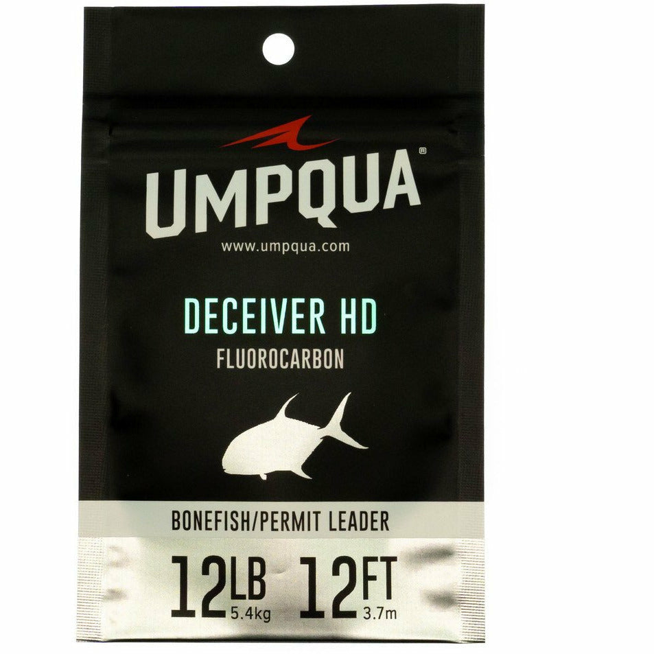 Umpqua Deceiver HD 12ft Bonefish Permit Fluorocarbon Leader packaging