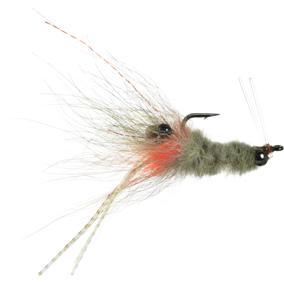 Umpqua Coyote Spawn Shrimp fly in tan and orange, size 6