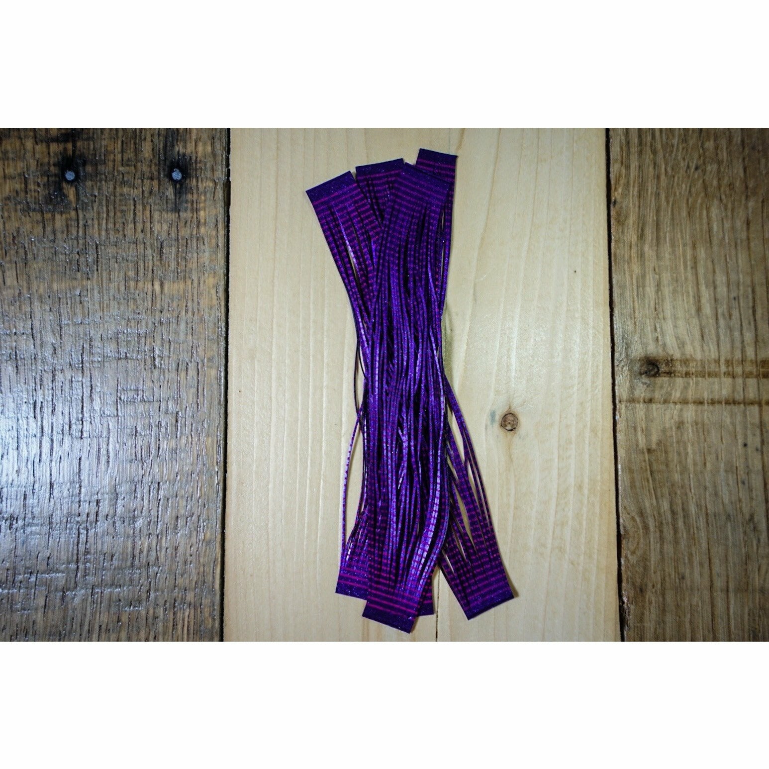 Grizzly Flutter Legs - Purple Fuchsia Barred