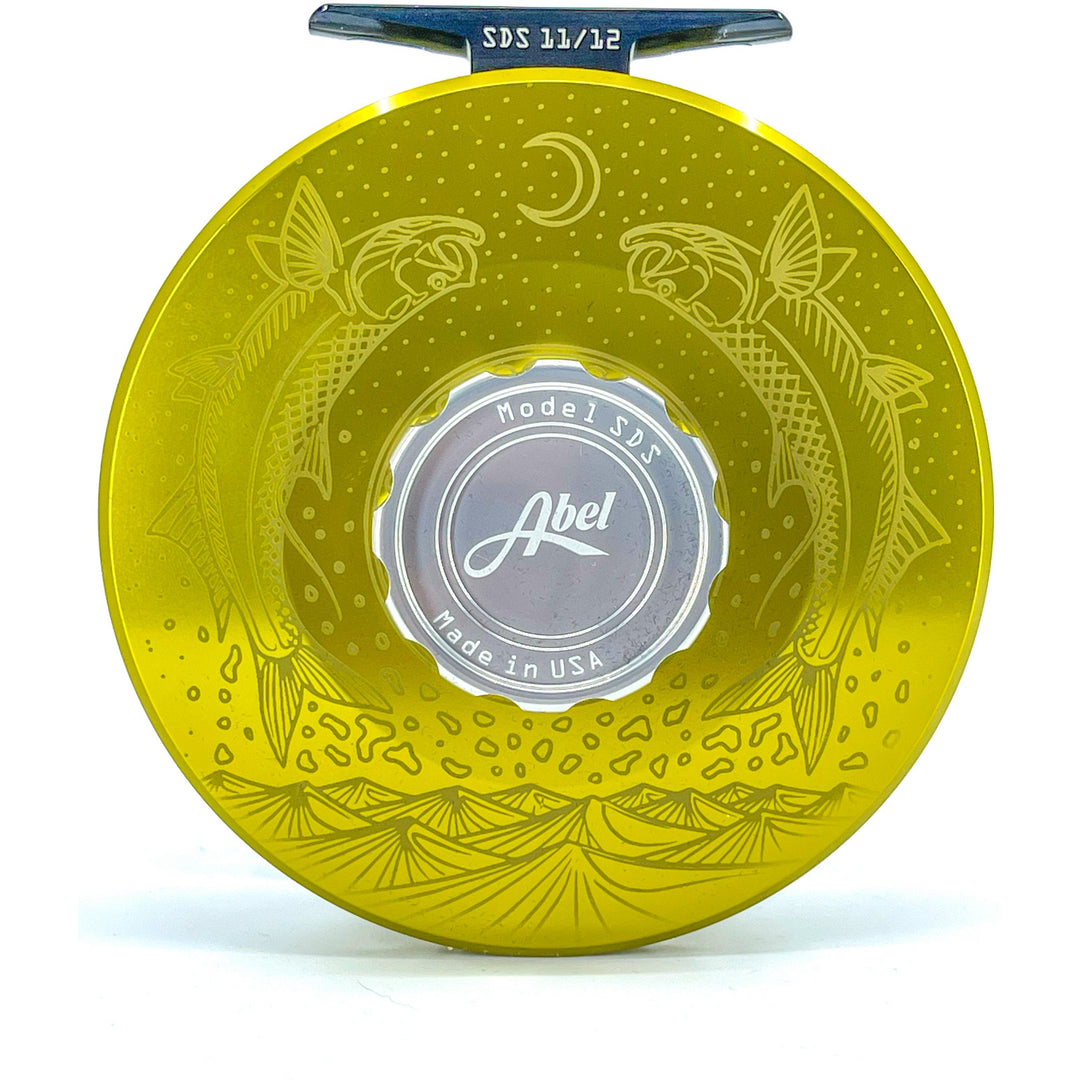 Abel SDS 11/12 Solid - Lime Green w/ Moondance Finish & Platinum Drag Knob / Handle (IN STOCK)
