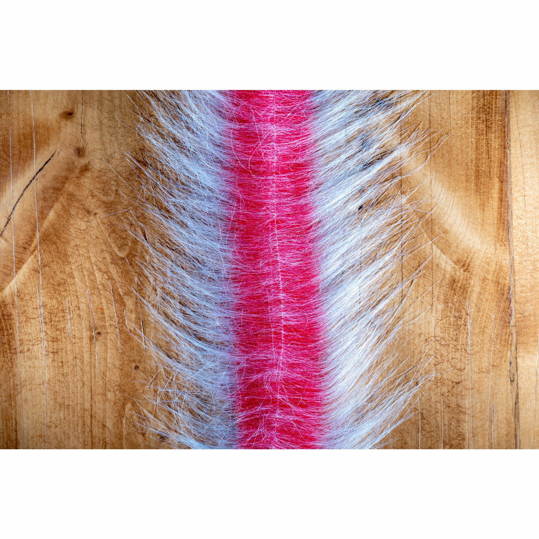 EP Craft Fur Brush 3" - White & Red