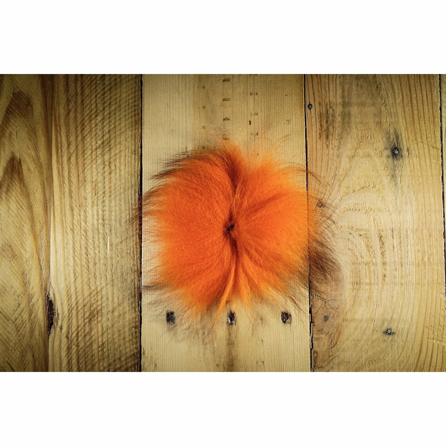 Arctic Fox Tail Hair - Hot Orange