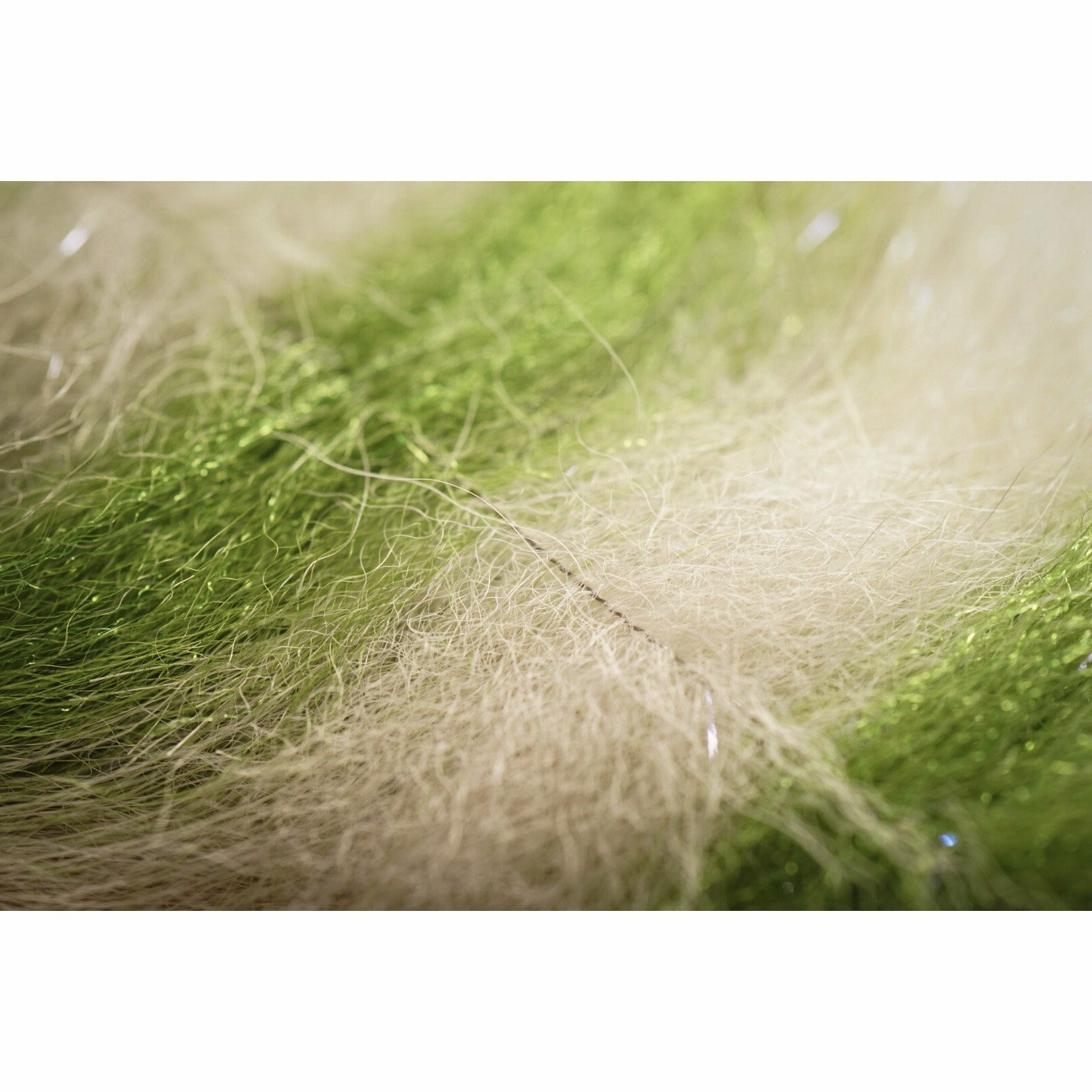 EP Sommerlatte's Grizzley Foxy Brush 3" - Chartreuse & White