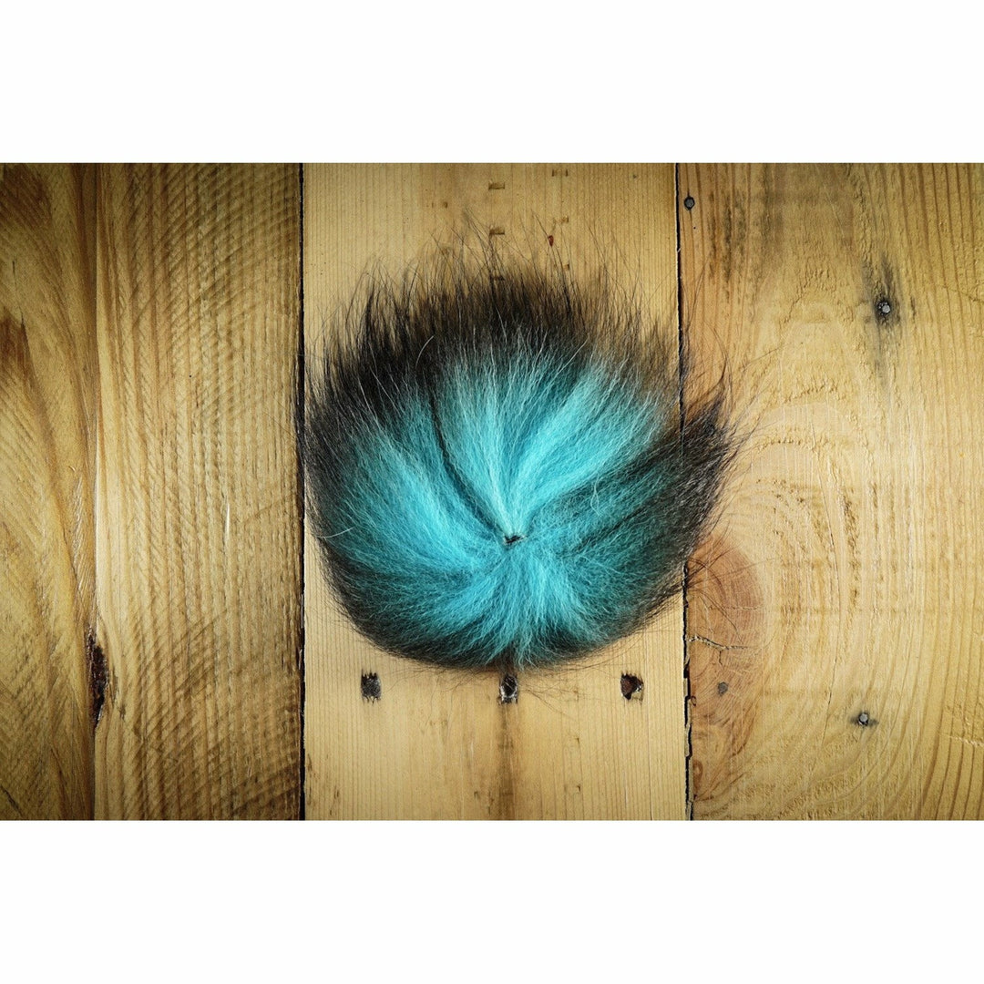 Arctic Fox Tail Hair - Kingfisher Blue
